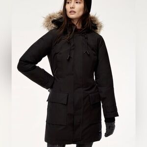 Tna Bancroft Winter Down Parka Coat in Black